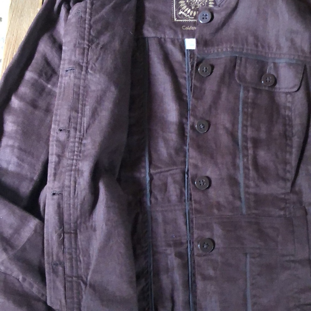 Brown linen Coldwater Creek Jacket - Picture 5 of 7
